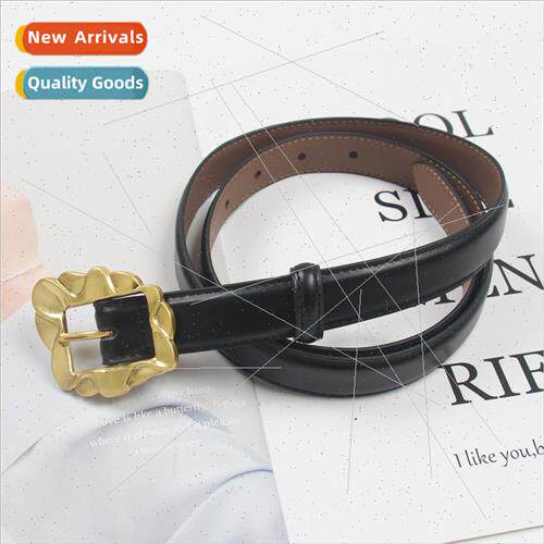 Art Sculpture Aesthetic Vintage Cowhide Wide Belt che Design