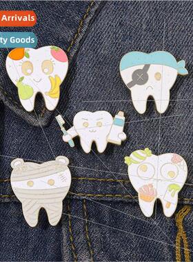 New fun fru ice cream teeth shape creative pin clothing bag