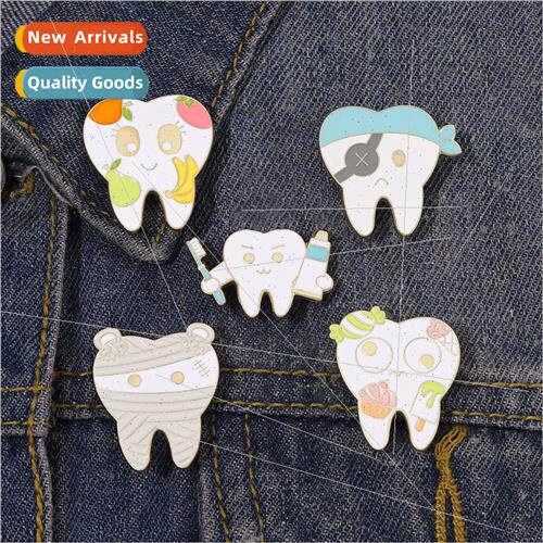 New fun fru ice cream teeth shape creative pin clothing bag