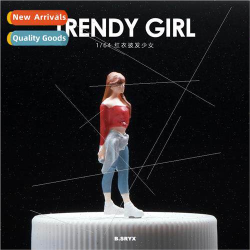 1:64 miniature girl dolls tide play hto do resin characters