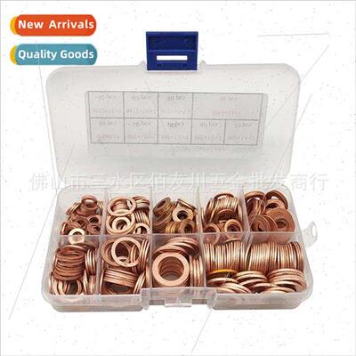 400pcs boxed sealing gasket purple copper gasket purple copp