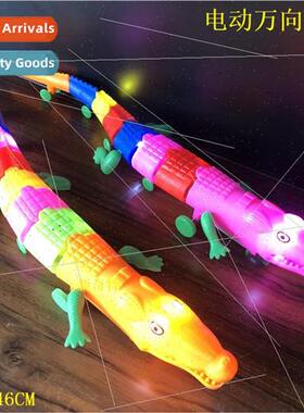 2019 new universal electric crocodile luminous wh music craw