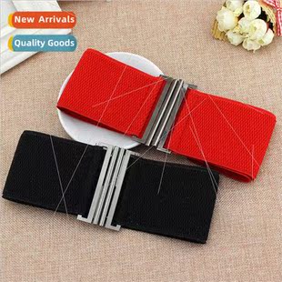 elastic pairs dress fashion fou seal wide waist Women buckle