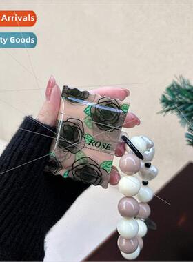 Korean Style Black Rose AirPods Pro Headphone Case 适用 Appl