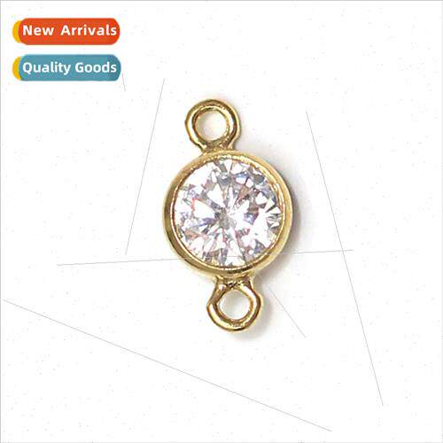 14K Gold Filled Rectangle Necklace DIY Cubic Zircon Bracelet