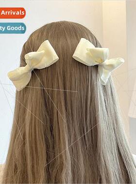 Princess hair card 2 bow hair clips female simple versatile
