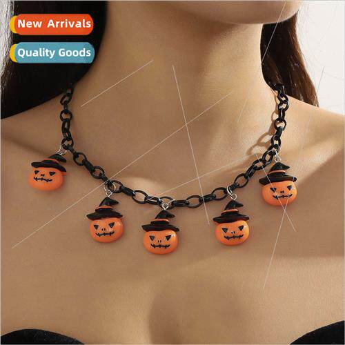 Europe spooky fun necklace Halloween creative pumpkin ghost