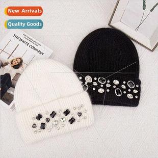 group rhinestone winter Korean fall women cap Fashion wool