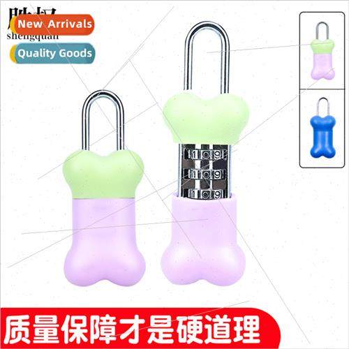 Cute combination lock bone padlock girls diary lock mini sma