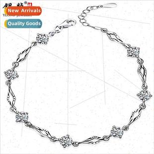 925 diamond love silver bracelet women hjewelry silver jewel