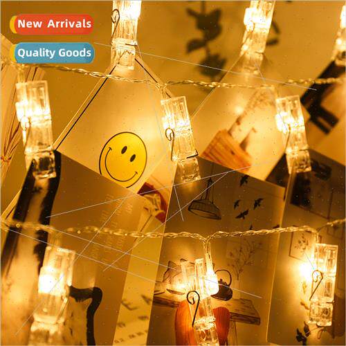 led photo clip light string romantic bedroom soft girl heart
