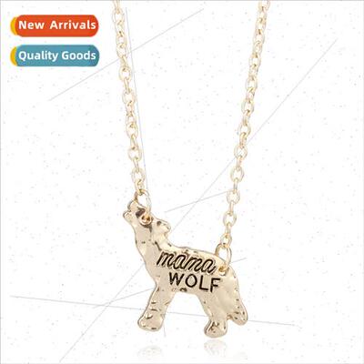 Jewelry personalized mama wolf wolf pendant necklace mothers