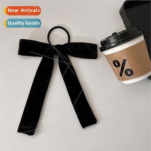 floating headband French velvet eleg ins bow band Black hair