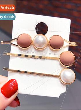 New Korean imation pearl hair clip set combination hair card