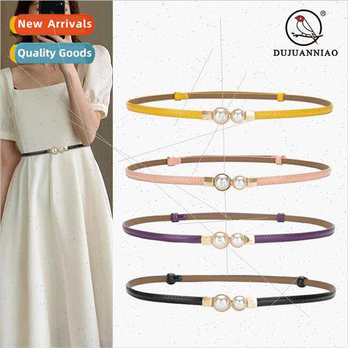 Azalea bird pearl pair buckle thin belt women dress decorati