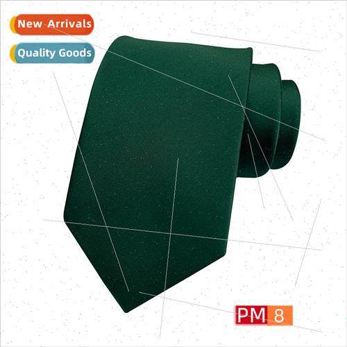 Tie 8cm jacquard material satin plain glossy tie men clothin