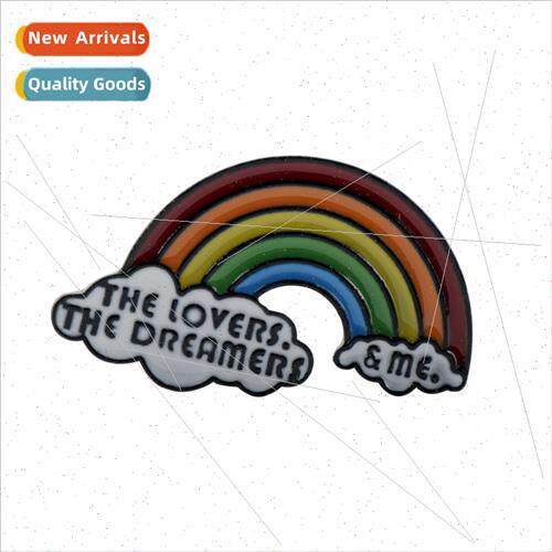 Creative cartoon THE LOVERS THE DRERMERS cloud rainbow oil d