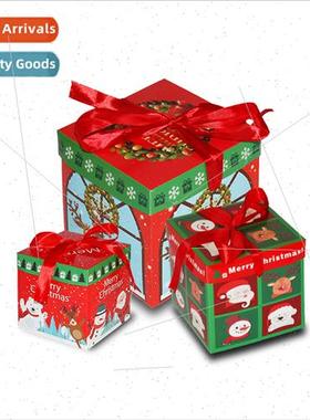 Christmas decorations colorful gift wrapping box set three u