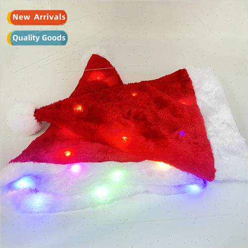 New light-up Christmas hat Christmas party decorations plush