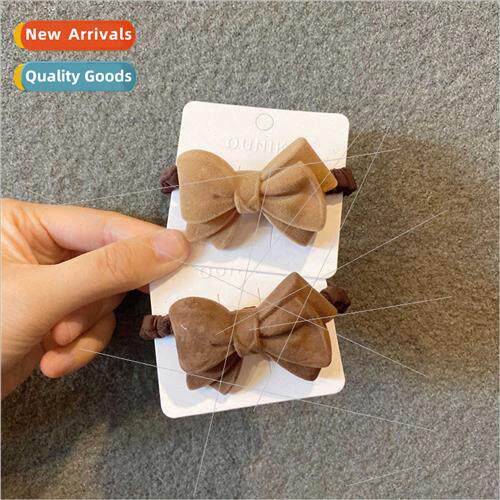 Plush bow bow large intestine hair circle fall winter Korean