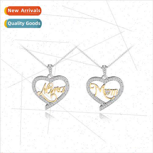 Europe new mother day letter necklace I love you mom/mama lo