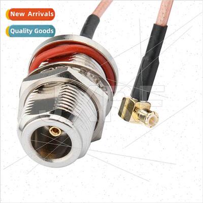 coaxial RF adapter cable N-K female to MCX-JW male curved RG