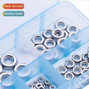 Hexagonal 304 Fine Thread M3M4M5M6M8_GB6172 100PCS Nuts Set