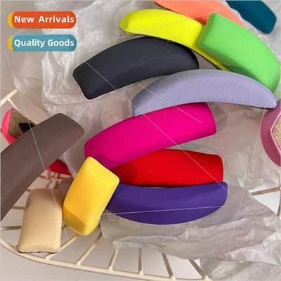 Hair clip cloth sponge one word clip colorful whening bb cli