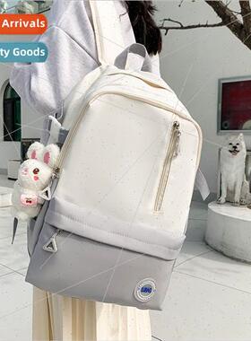 Schoolbag female ins wind simple large-capacy travel backpac