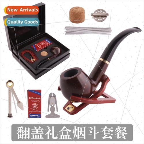 new flap gift box ebony pipe set wh a full range 18 sets acc