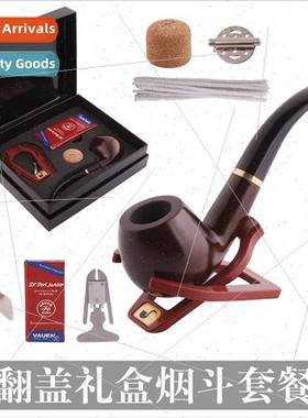 new flap gift box ebony pipe set wh a full range 18 sets acc