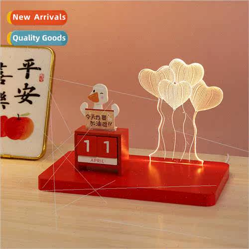 Acrylic three-dimensional love night light home bedside tabl