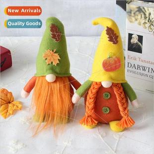 color fall doll creative facele Thanksgiving gnome ornaments