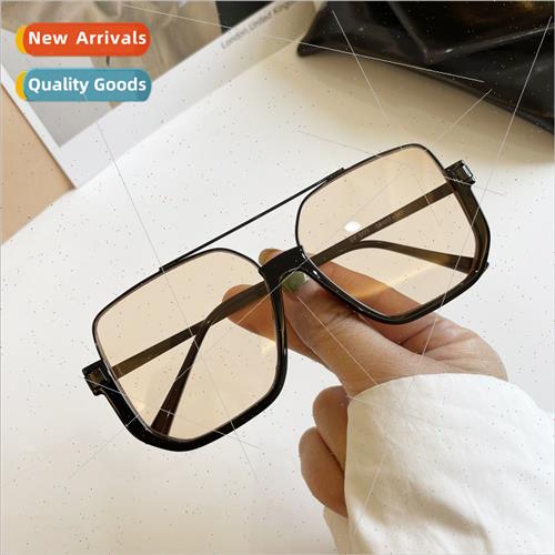 Teal sunglasses female senior sense ins retro large frame th