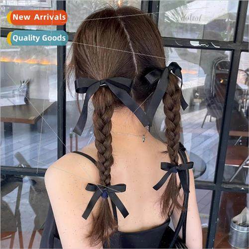 Ballet girl French pure desire wind bow ribbon hair clips su