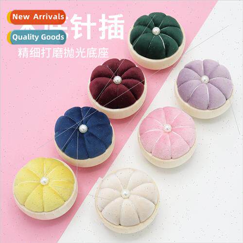 Pumpkin Shaped Needle Insert K Handmade Sewing Tools Cross S