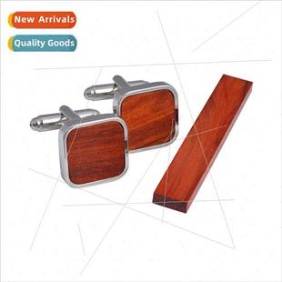 mahogany cufflinks Eco Set set Natural clip Cufflinks tie