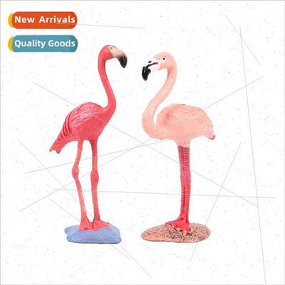 Animal bird model toys flamingo solid static model ins cake