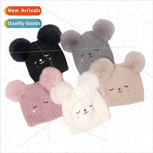 Ins Europe Uned States fashion winter new double wool ball w