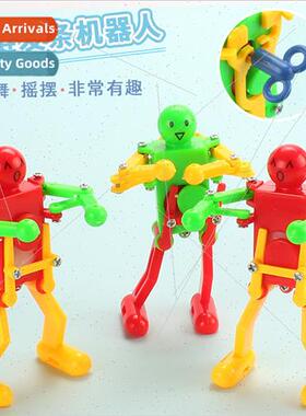Dancing robot/twisting buttocks wind-up clockwork robot/chil