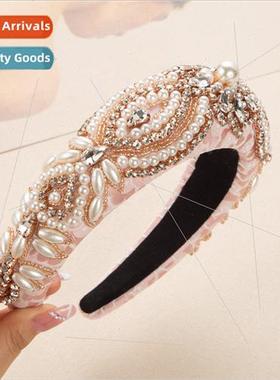 Hair accessories Europe fashion runway  hair bands pearl inl