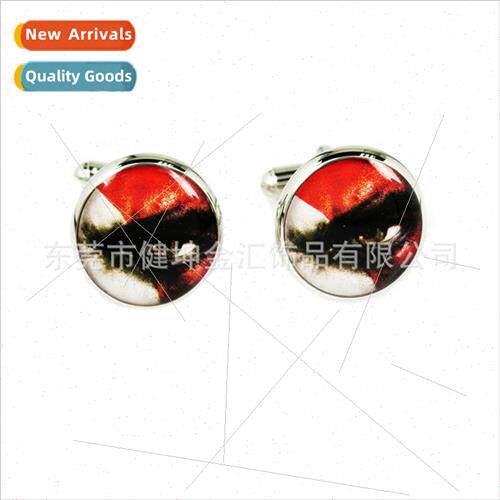 War God Cufflinks Eye Cufflinks Pattern Sticker Cufflinks