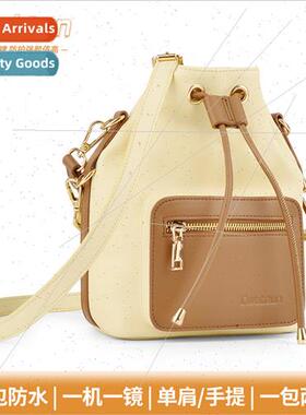 HK drawstring mouth micro-single camera bag Bucket shoulder