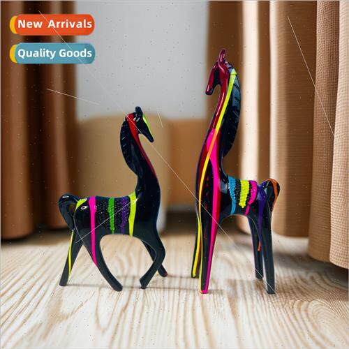 Scandinavian creative abstract horse ornament home living ro
