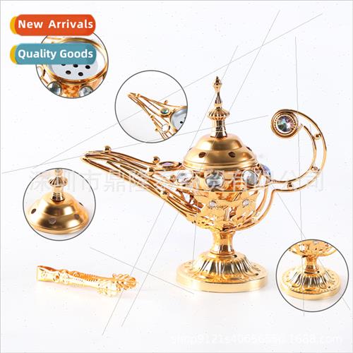 Incense burner Fine sandalwood incense burner metal home inc