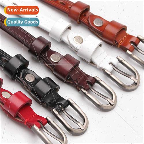 New nd women leather belt hollow delicate small belt sweater