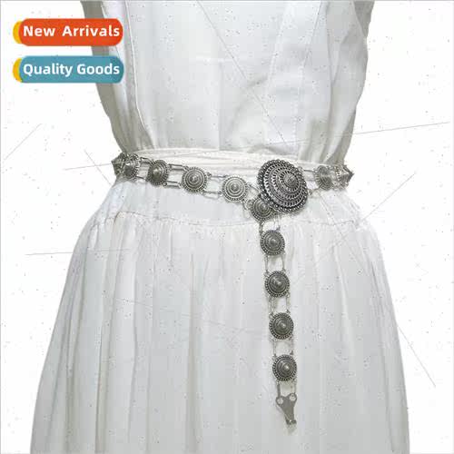 Europe new ladies belly dance metal waist chain fashion vers