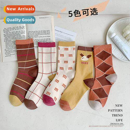 23 autumn winter college cute mid-calf socks ladies girls sp