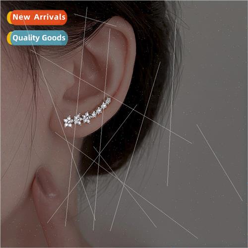 Koreastar zirconia earrings Mori flower earrings female swee