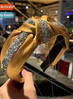 Yellow Korean new head button upscale boutique hair accessor